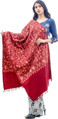 Radha Madhav Enterprise Acrylic Embroidered Women Shawl(Multicolor)