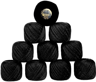 Dhruv Crafts Black Thread(60 m Pack of2)