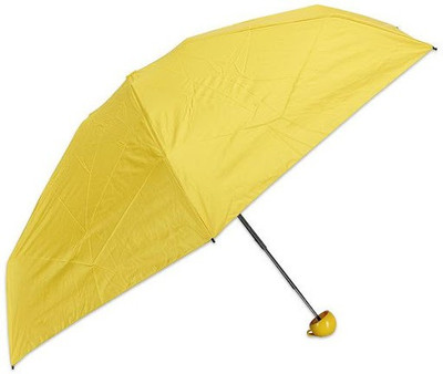 NMS TRADERS Stylish Capsule Mini Travel Umbrella 4 fold Compact Umbrella Umbrella(Yellow)