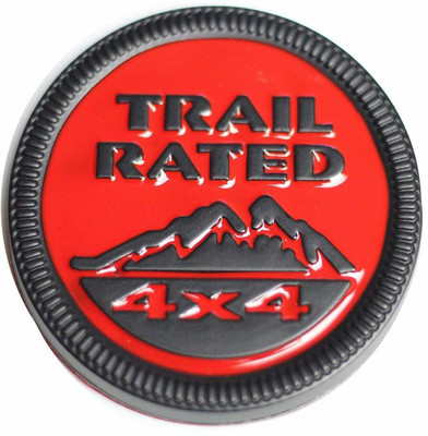 JMD GLOBAL SALES Emblem for Car(Red, Black)