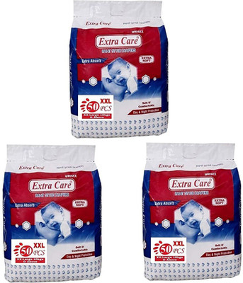 Extra Care Standard - XXL (50 Pieces) - ( Pack of 3 ) - XXL(150 Pieces)