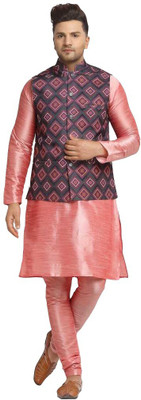 abeer fashion Men Kurta Churidar Ethnic Jacket Set