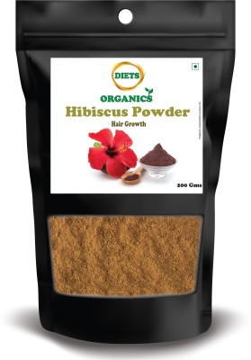 DIETS ORGANICS Hibiscus Flower Powder For Hair Care & Face Pack-200GMS(200 g)