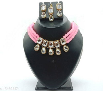 CATALYST Alloy Copper Pink Jewellery Set(Pack of 1)