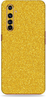 OggyBaba Realme X50 Pro, Phone Back side Protector and Camera Protector Mobile Skin(Ultra Super Golden Glitter Skin Matte Finish)