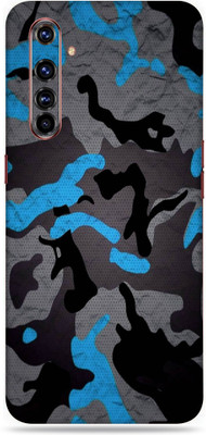 Satisfactory Realme X50 Pro Mobile Skin(Blue-Camouflage Skin With Matte Finish)