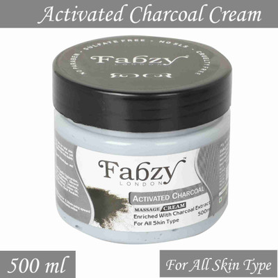 fabzy London Activated Charcoal Cream - 500 ml(500 ml)