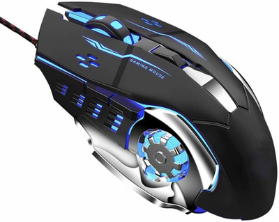 PRV Gaming Mouse, Mouse for Laptops, USB 2.0 Optical Mice, 3200 DPI LED Wired Optical  Gaming Mouse(USB 2.0, USB 3.0, Black)