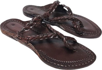 Kolhapuri Men Flats(Brown , 11)