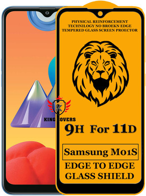 KING COVERS Edge To Edge Tempered Glass for Samsung Galaxy M01S(Pack of 1)