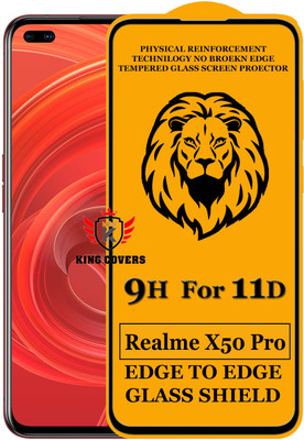 KING COVERS Edge To Edge Tempered Glass for Realme X50 Pro(Pack of 1)