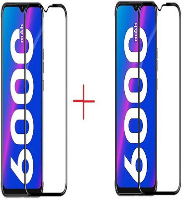 NIMMIKA ENTERPRISES Edge To Edge Tempered Glass for Tecno Spark 7/Tecno Spark 7T Tempered Glass 11D(Pack of 2)
