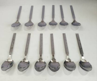 waheguru Stainless Steel Table Spoon Set(Pack of 12)