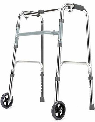 veayva folding alluminium walker height adjustable with wheels Walking Stick