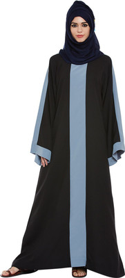 Momin Libas Polyester Solid Abaya(Multicolor)