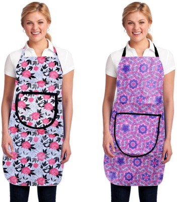 brothers trendz Polyester Home Use Apron - Free Size(Multicolor, Pack of 2)