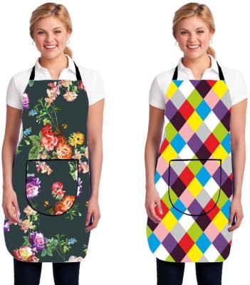 RS Creations Polyester Grooming Apron - Free Size(Multicolor, Pack of 2)