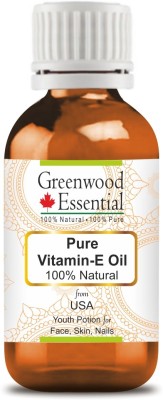 Greenwood Essential Pure Vitamin E Oil Premium Therapeutic Grade for Hair, Skin & Aromatherapy(50 ml)