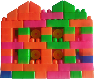 Aarzoomic 2021 EDITION NEW ARRIVAL 100 Pcs Building Blocks,Creative Learning Educational Toy A1 For Kids Puzzle Assembling Building Unbreakable Toy Set(Multicolor)