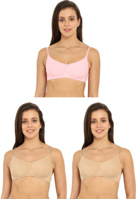 JOCKEY Women T-Shirt Non Padded Bra(Beige, Pink)