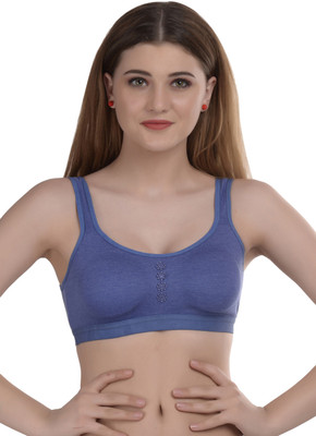 samvar Women Minimizer Non Padded Bra(Blue)