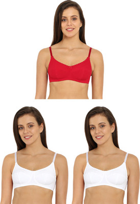 JOCKEY Women T-Shirt Non Padded Bra(Red, White)