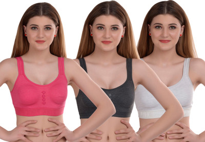 samvar Women Minimizer Non Padded Bra(Pink, Grey, White)