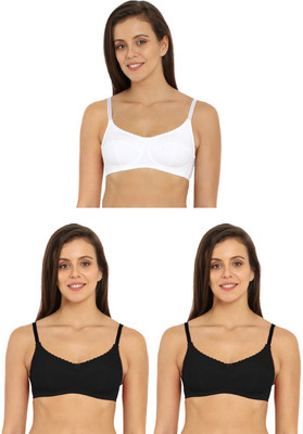 JOCKEY Women T-Shirt Non Padded Bra(White, Black)
