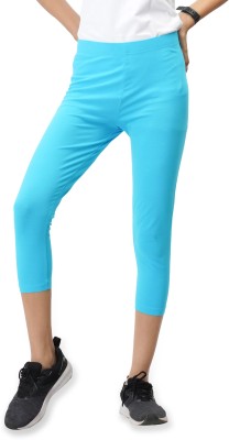 CARBON BASICS Women Blue Capri