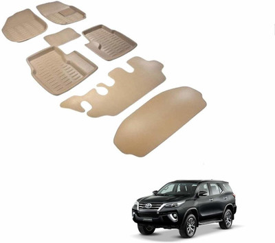 KOZDIKO Plastic Standard Mat For  Toyota Fortuner(Beige)
