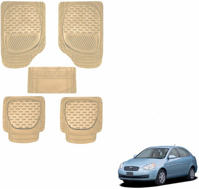 KOZDIKO PVC, Rubber Standard Mat For  Hyundai Universal For Car(Beige)