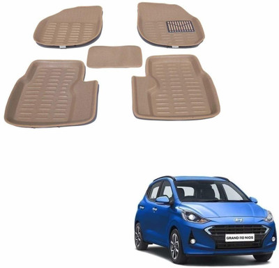 KOZDIKO Plastic 3D Mat For  Hyundai Grand i10 Nios(Beige)