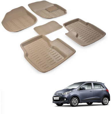 KOZDIKO Plastic 3D Mat For  Hyundai Universal For Car(Beige)