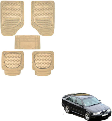 KOZDIKO PVC, Rubber Standard Mat For  Skoda Universal For Car(Beige)