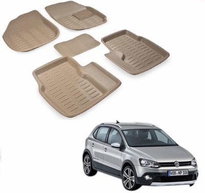 KOZDIKO Plastic 3D Mat For  Volkswagen Universal For Car(Beige)