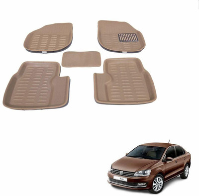KOZDIKO Plastic 3D Mat For  Volkswagen Vento(Beige)
