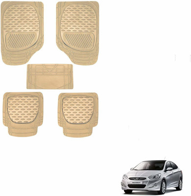 KOZDIKO PVC, Rubber Standard Mat For  Hyundai Accent(Beige)