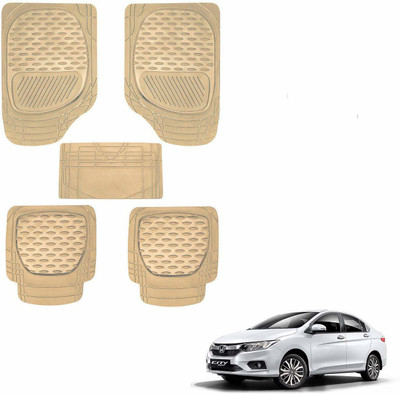 KOZDIKO PVC, Rubber Standard Mat For  Honda Universal For Car(Beige)