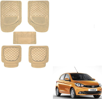 KOZDIKO PVC, Rubber Standard Mat For  Tata Tiago(Beige)