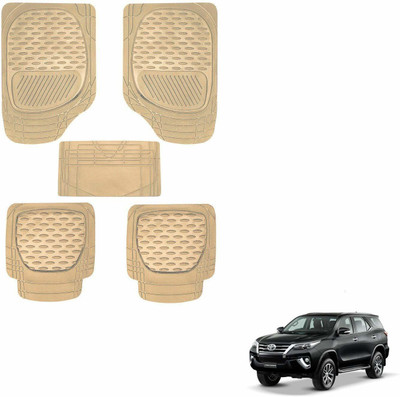 KOZDIKO PVC, Rubber Standard Mat For  Toyota Fortuner(Beige)