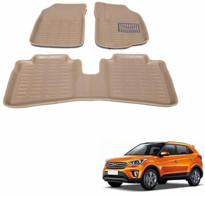 KOZDIKO Plastic 3D Mat For  Hyundai Creta(Beige)