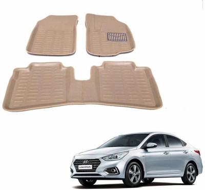 KOZDIKO Plastic 3D Mat For  Hyundai Verna(Beige)