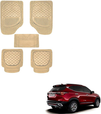 KOZDIKO PVC, Rubber Standard Mat For  Kia Seltos(Beige)