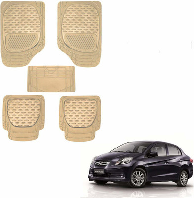 KOZDIKO PVC, Rubber Standard Mat For  Honda Universal For Car(Beige)