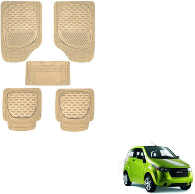 KOZDIKO PVC, Rubber Standard Mat For  Mahindra Reva(Beige)