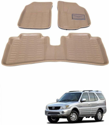 KOZDIKO Plastic 3D Mat For  Tata Safari(Beige)