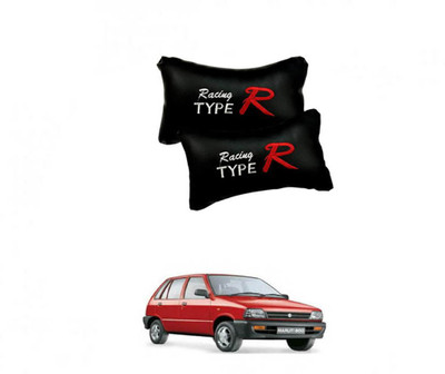 RONISH Black Leatherite Car Pillow Cushion for Maruti Suzuki(Rectangular, Pack of 2)
