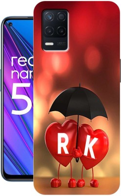 BUYMORE Back Cover for Realme Narzo 30 5G, Realme 8 5G(Red, Gold, Dual Protection, Silicon, Pack of: 1)