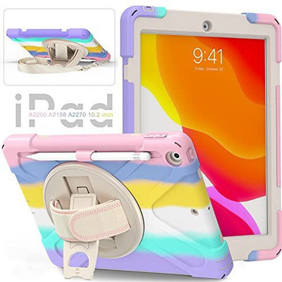 Proelite Book Cover for Apple iPad 10.2 inch(Multicolor, Rugged Armor, Pack of: 1)
