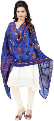 Nitya Enterprises Cotton Blend Embroidered Women Dupatta